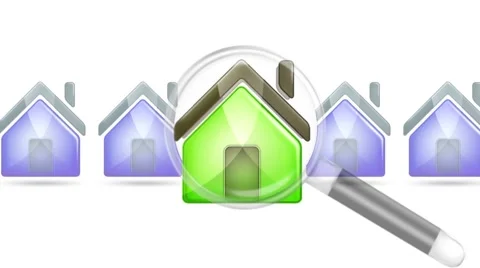 Seeking Magnifier for House Stock Footage 49162569