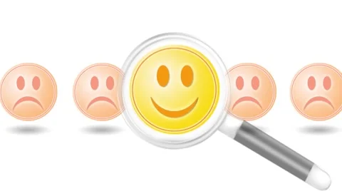 Seeking Magnifier for Smile Stock Footage 49162576