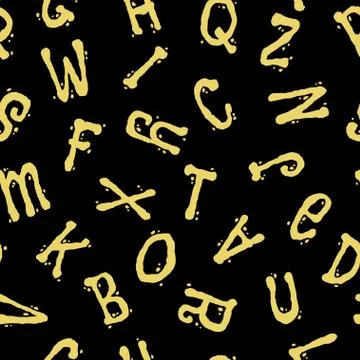 Seemless pattern letters Illustrazione stock