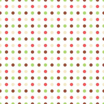 Seemless pattern with polka dots Stock Illustration