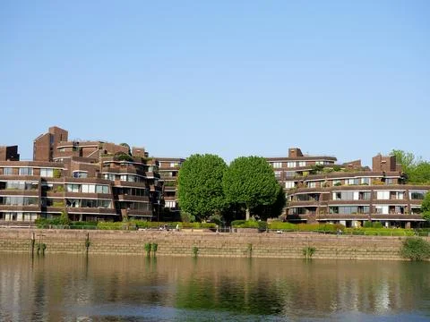 Seen from the River Thames 스톡 사진