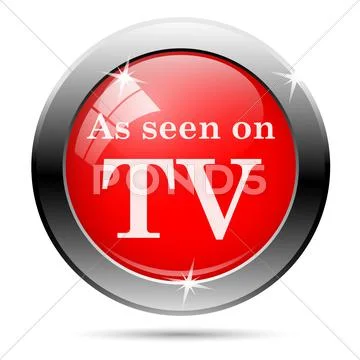 As seen on tv icon Stock Illustration