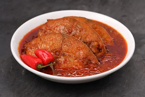 Seer Fish curry Stock Photos