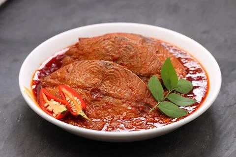 Seer Fish curry Stock Photos
