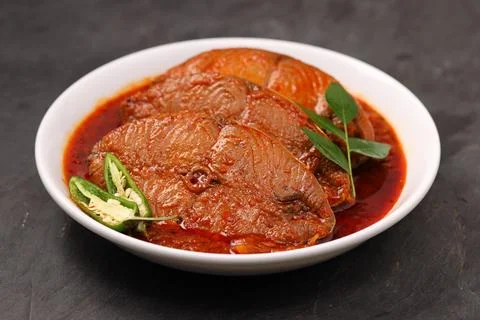 Seer Fish curry Stock Photos