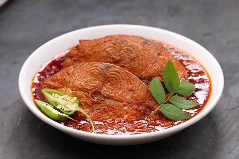 Seer Fish curry Stock Photos