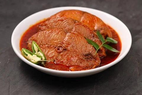 Seer Fish curry Stock Photos