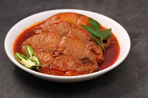 Seer Fish curry Stock Photos