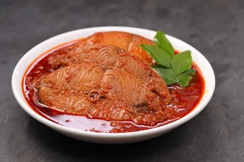 Seer Fish curry Stock Photos