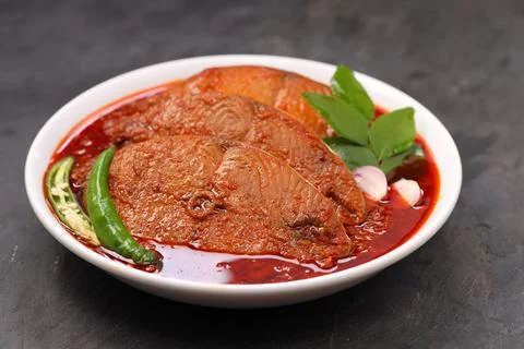 Seer Fish curry Stock Photos