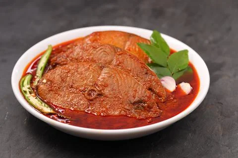 Seer Fish curry Foto stock