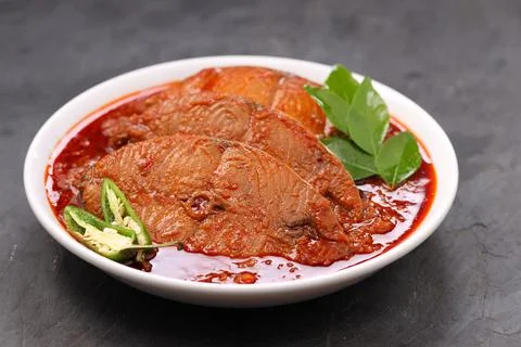 Seer Fish curry Stock Photos
