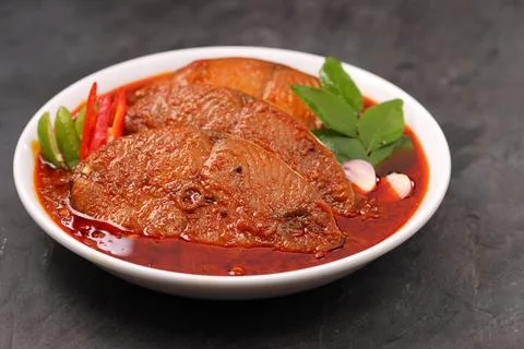 Seer Fish curry Stock Photos