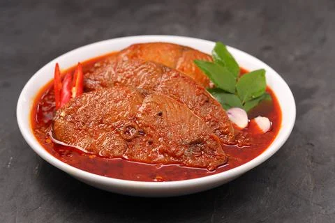 Seer Fish curry Foto stock