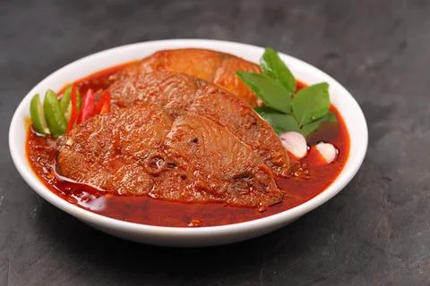 Seer Fish curry Stock Photos