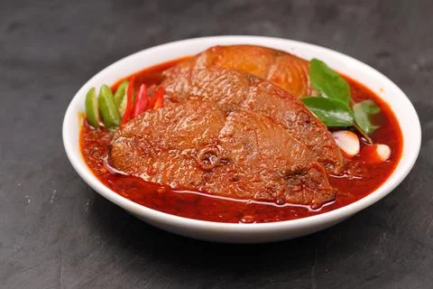 Seer Fish curry Stock Photos