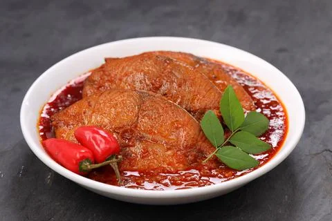 Seer Fish curry Foto stock