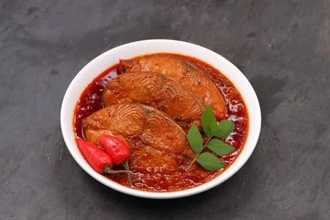 Seer Fish curry Stock Photos