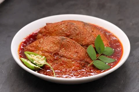 Seer Fish curry Stock Photos
