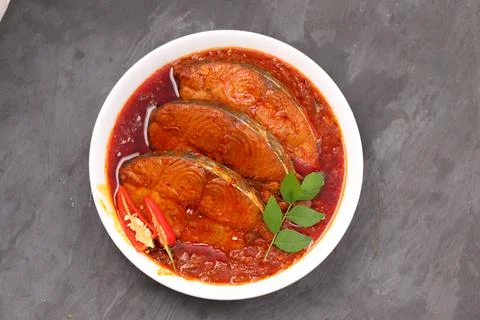 Seer Fish curry Stock Photos
