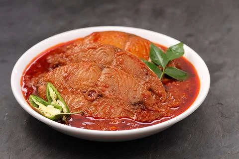 Seer Fish curry Stock Photos