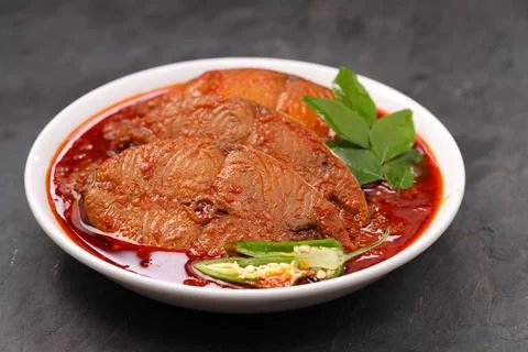 Seer Fish curry Stock Photos