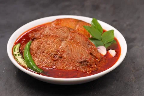 Seer Fish curry Stock Photos