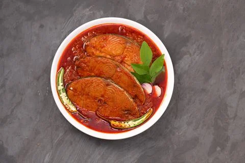 Seer Fish curry Stock Photos