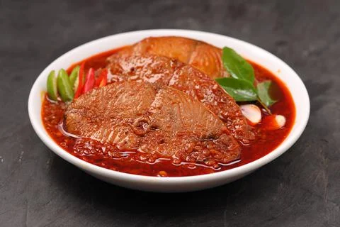Seer Fish curry Foto stock