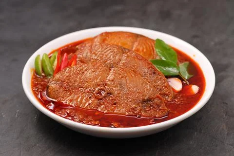 Seer Fish curry Stock Photos