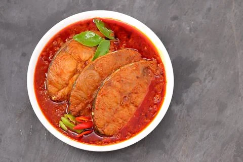 Seer Fish curry Stock Photos