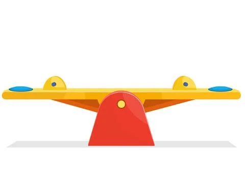 Seesaw Balance Stock Illustration