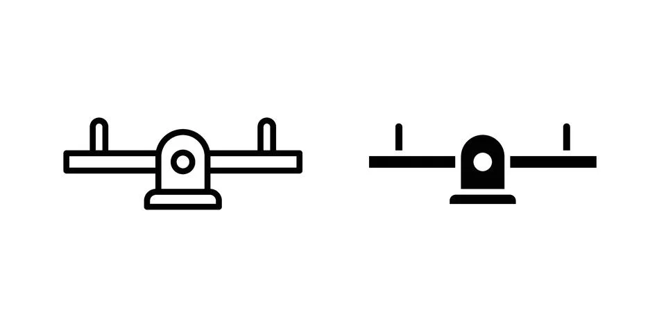 Seesaw icon for design projects and web UI Stock Illustration