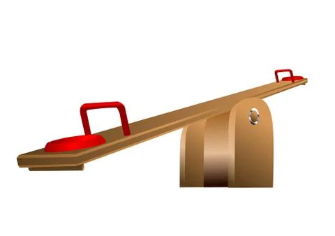 Seesaw Stock Illustration