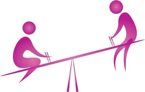 Seesaw Illustrazione stock