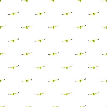 Seesaw playground equipment repeating pattern on white background Illustrazione stock