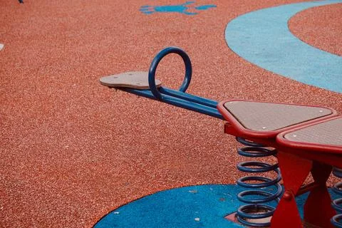 Seesaw on the playground Stock Photos