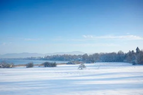 Seeshaupt winter Stock Photos