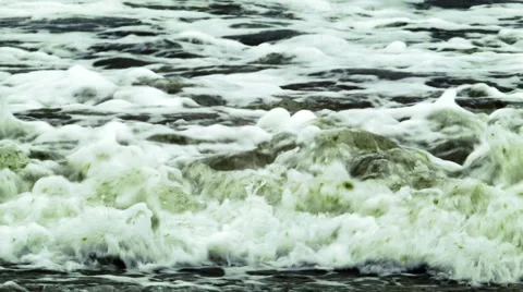 Seething ocean wave Stock Footage 47911141