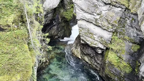 The seething river of Norway Stock Footage 317246274