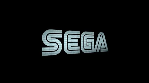 Sega 3D Logo - Arcade game screen - Motion Graphic Loop Video stock 45604568