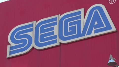SEGA sign, Japan Stock Footage