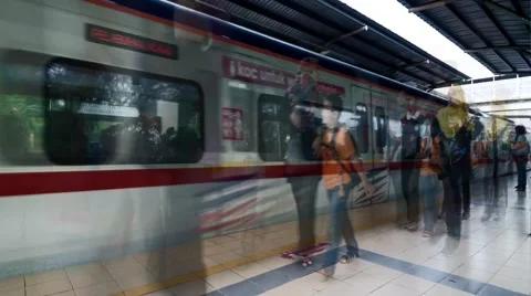 Segambut KTM Train Station Stock Footage 59189671