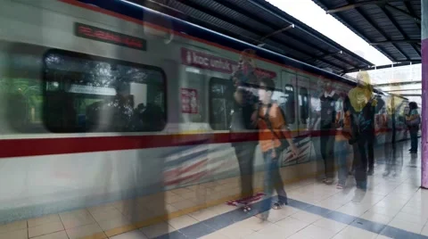 Segambut KTM Train Station Stock Footage 59189679