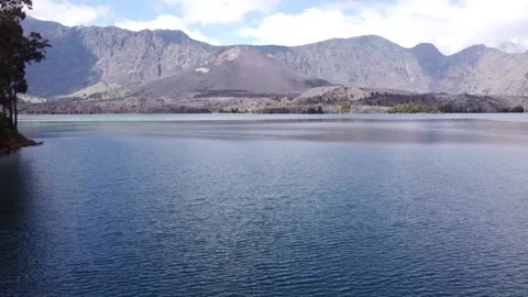 Segara anak lake view Stock Footage 207945161