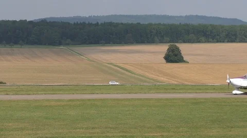 Segelflugzeug beim Start Stock Footage 116432904