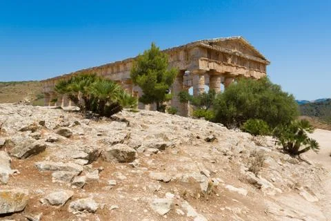SEGESTA temple Stock Photos