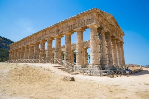 SEGESTA temple Foto stock