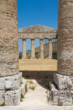 SEGESTA temple Stock Photos