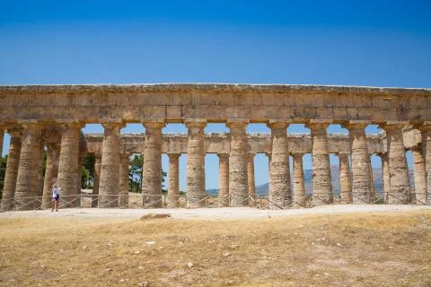 SEGESTA temple Foto stock